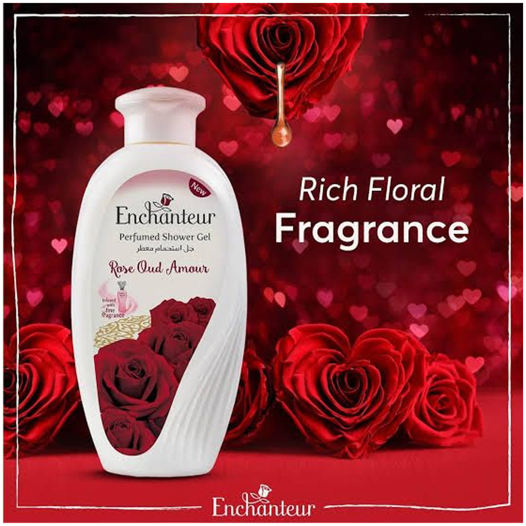 Enchanteur Rose Oud Shower Gel 550ml